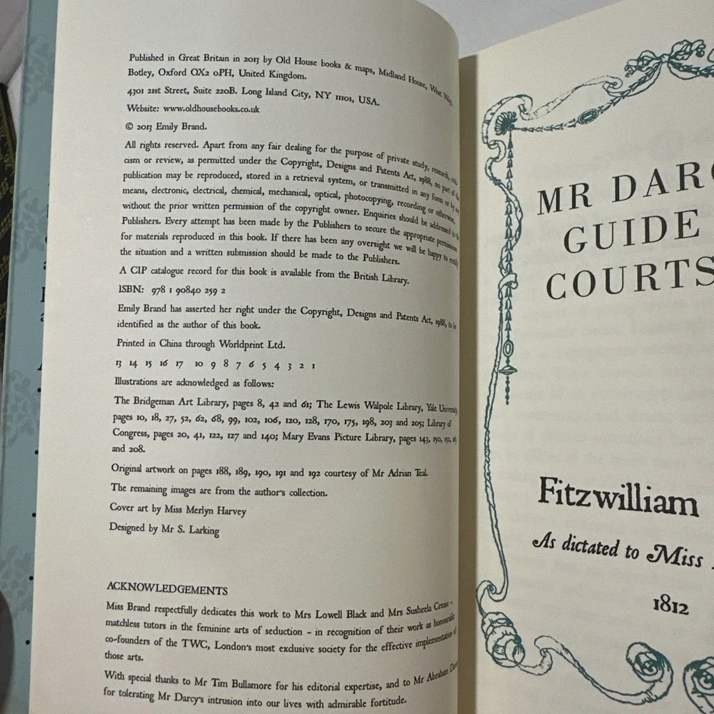 Mr Darcys‎ Guide to Courtship: The Secrets of Seduction from Jane Au - VERY GOOD